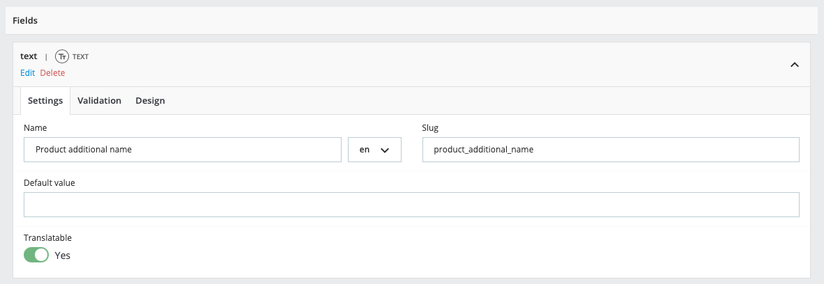 CustomFieldGroups - Backoffice Activation
