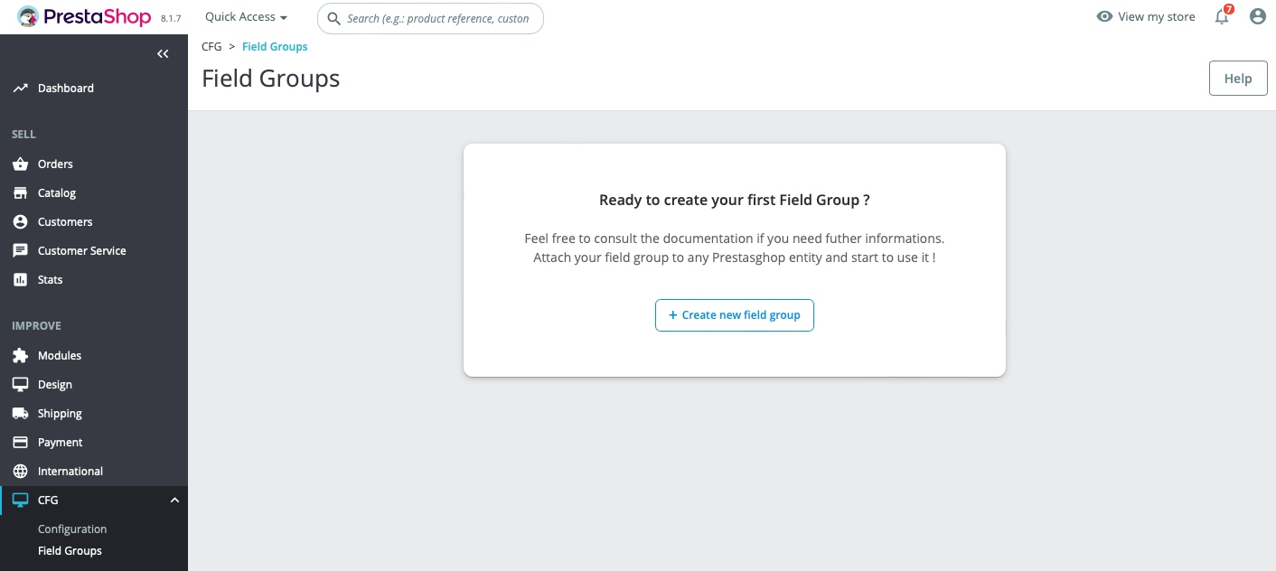CustomFieldGroups - Création de Groupe de Champs